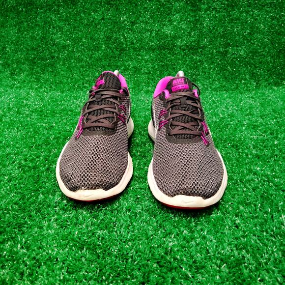 Nike Flex Trainer Sneakers Women's 9.5 Black Purple Mesh Running 7 898479-100 - Picture 2 of 7